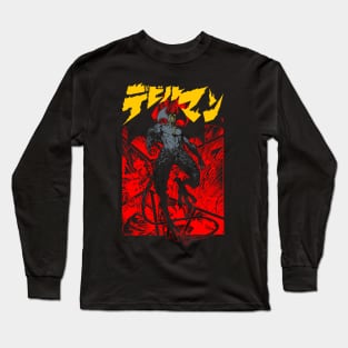 Debiruman rising (Collab with Dicky The Darkwraith) Long Sleeve T-Shirt